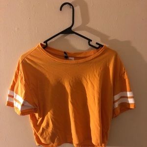 H&M crop top and jean jacket